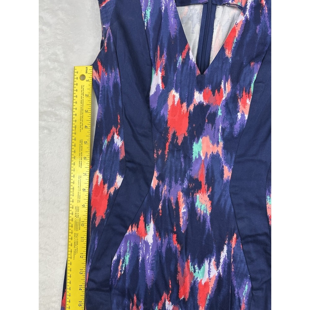 French Connection Womens Navy Blue Sleeveless Above The Knee Sheath Dress 6 - Picture 7 of 13